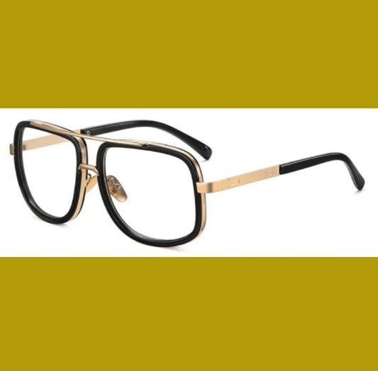 Black/Gold Frame KC Glasses